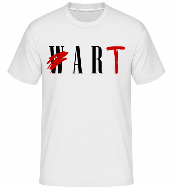 Art Not War -  Shirtinator Men's T-Shirt - White - Vorn