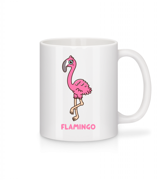 Comic Flamingo - Mug - White - Front