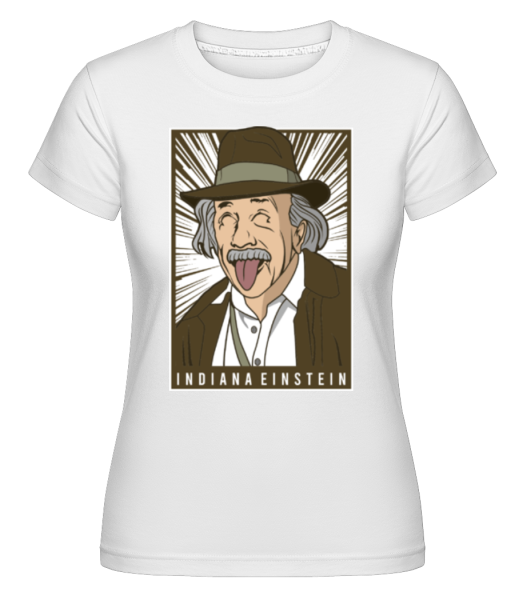 Indiana Jones Einstein -  Shirtinator Women's T-Shirt - White - Front