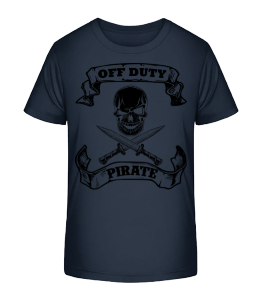 Off Duty Pirate - Kid's Bio T-Shirt Stanley Stella - Navy - Front