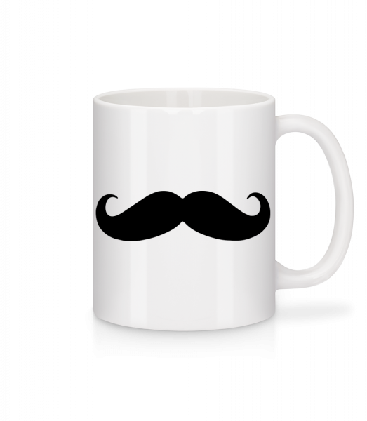 Mustache - Mug - White - Front