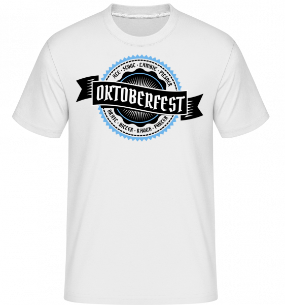 Oktoberfest Draft Bitter -  Shirtinator Men's T-Shirt - White - Front
