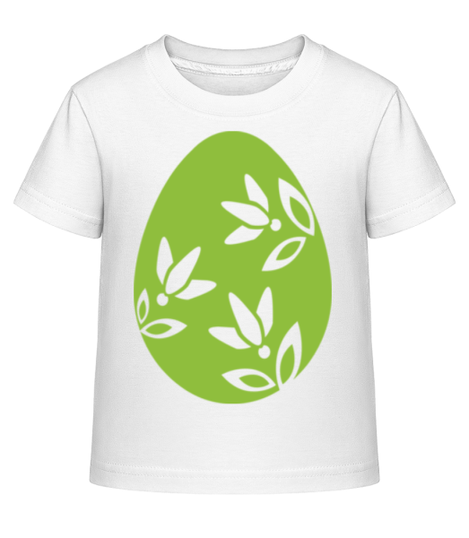 Easter Egg Icon - Kinder Shirtinator T-Shirt - Weiß - Vorne