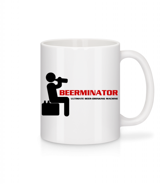 Beerminator - Tasse - Weiß - Vorn