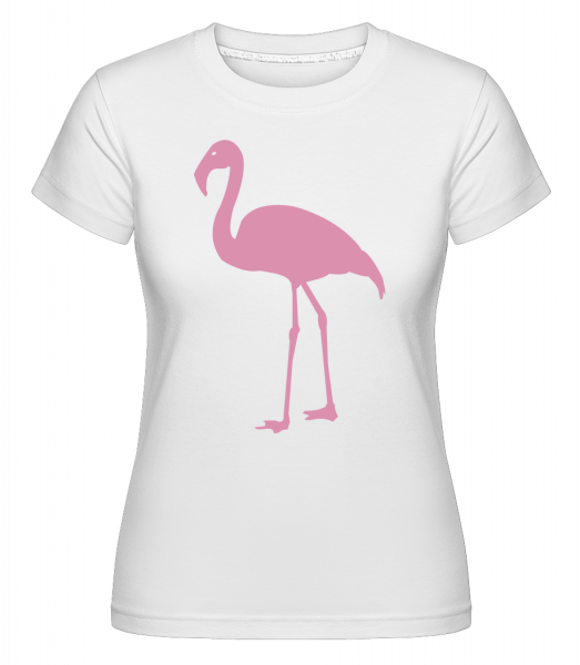 Flamingo Pink - Shirtinator Frauen T-Shirt - Weiß - Vorn