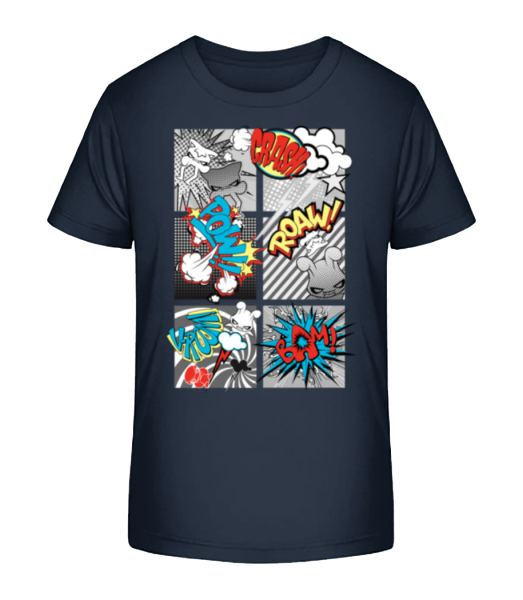 Comic Kobolde - Kinder Bio T-Shirt Stanley Stella - Marine - Vorne