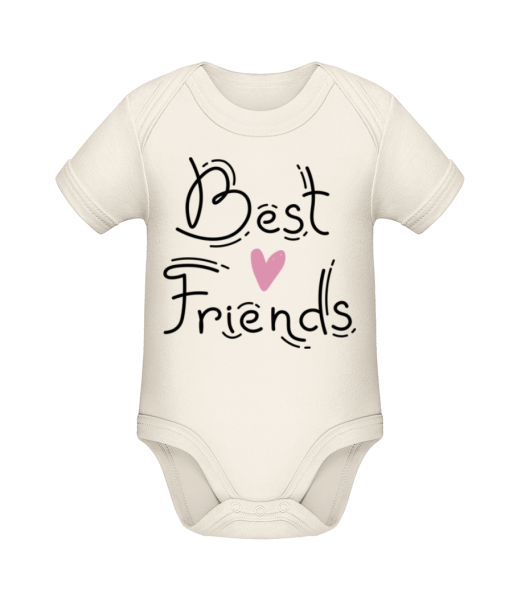 Best Friends - Baby Bio Strampler - Creme - Vorne