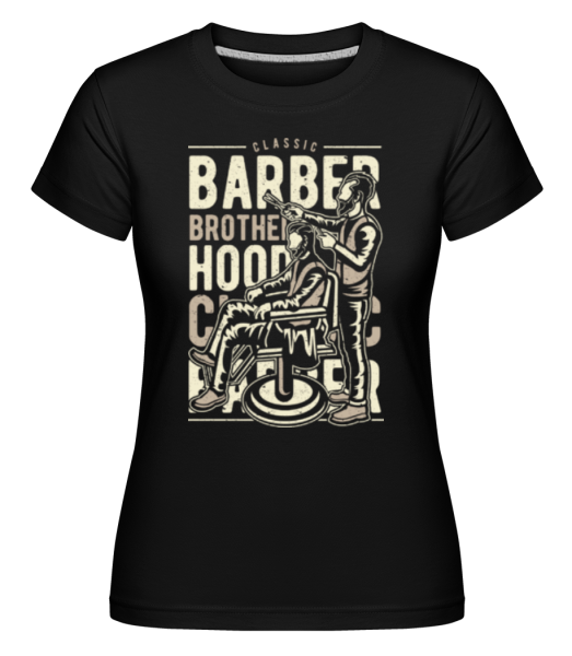 Barber Brotherhood - Shirtinator Frauen T-Shirt - Schwarz - Vorne