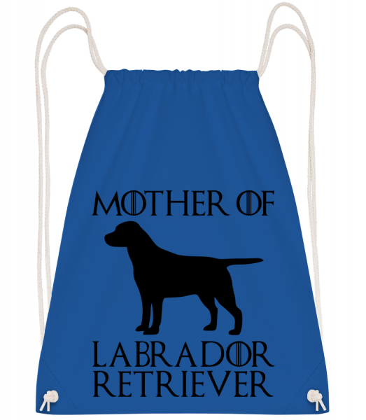 Mother Of Labrador Retriever - Drawstring Backpack - Royal Blue - Vorn