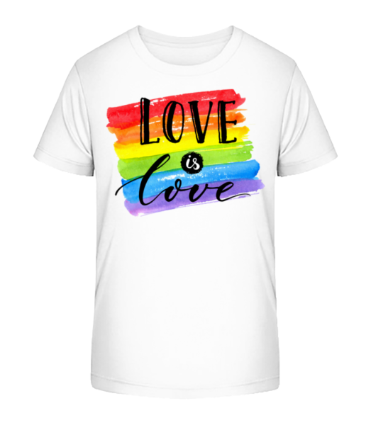 Love Is Love - Kid's Bio T-Shirt Stanley Stella - White - Front