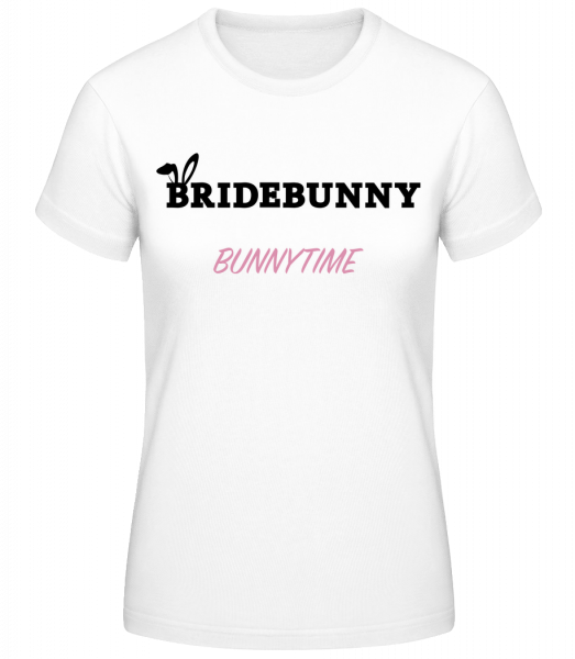 Bridebunny Bunnytime - Frauen Basic T-Shirt - Weiß - Vorn