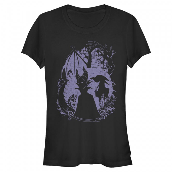 Disney - Sleeping Beauty - Maleficent Bone Heart - Women's T-Shirt - Black - Front