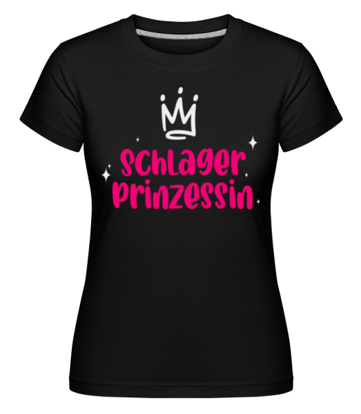 Schlager Prinzessin - Shirtinator Frauen T-Shirt - Schwarz - Vorne