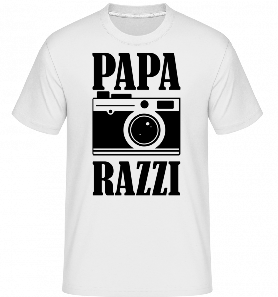 Papa Razzi - Shirtinator Männer T-Shirt - Weiß - Vorn