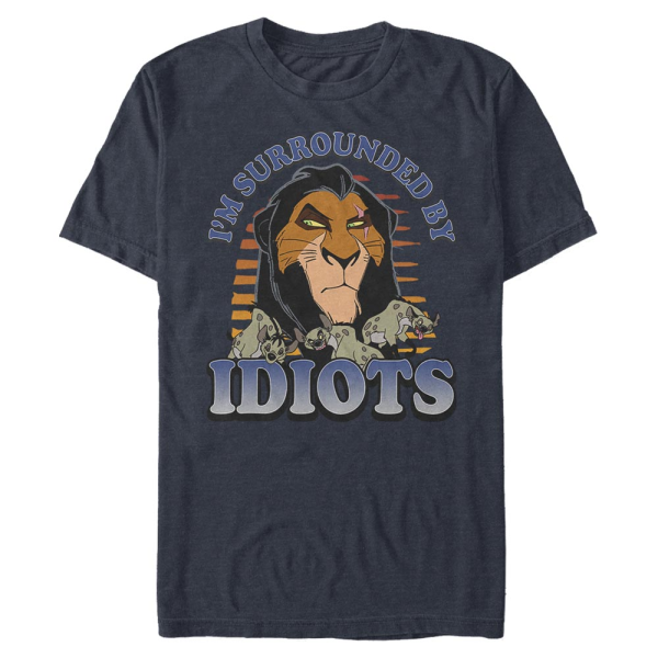 Disney - Der König der Löwen - Scar Idiots - Männer T-Shirt - Marine - Vorne