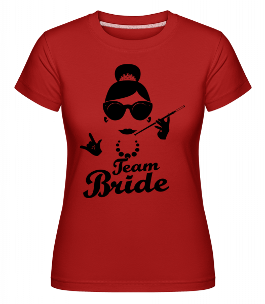 Team Bride - Shirtinator Frauen T-Shirt - Rot - Vorn