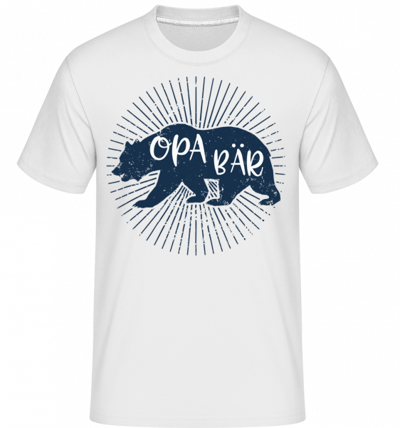 Opa Bär - Shirtinator Männer T-Shirt - Weiß - Vorn