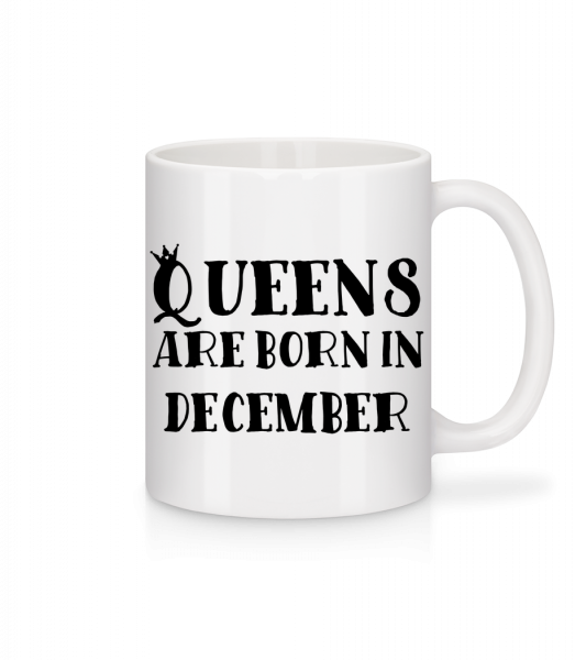 Queens Are Born In December - Tasse - Weiß - Vorn