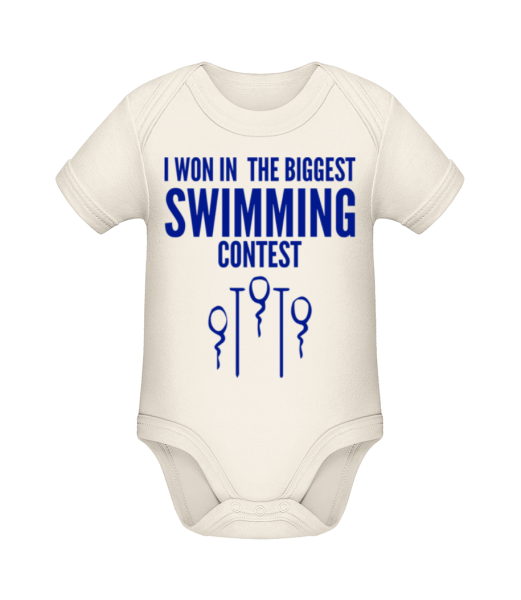Swimming Contest Sperms - Organic Baby Body - Cream - Front
