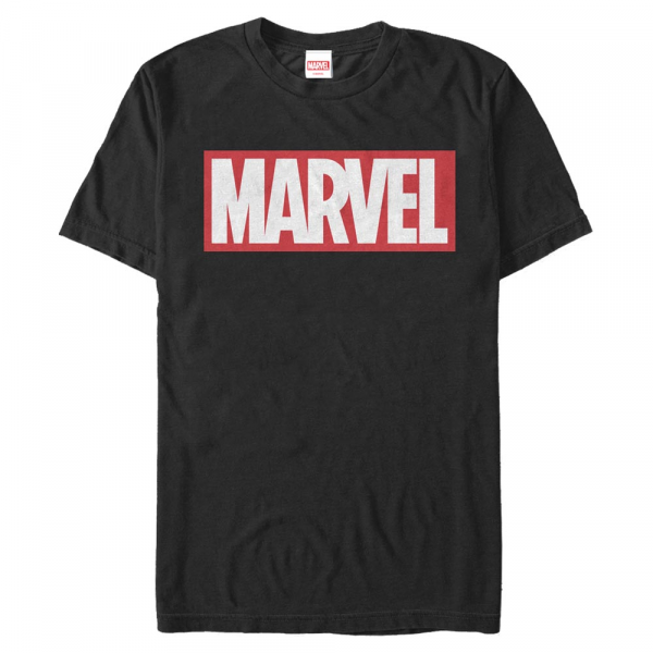Marvel - Logo Brick - Men's T-Shirt - Black - Front