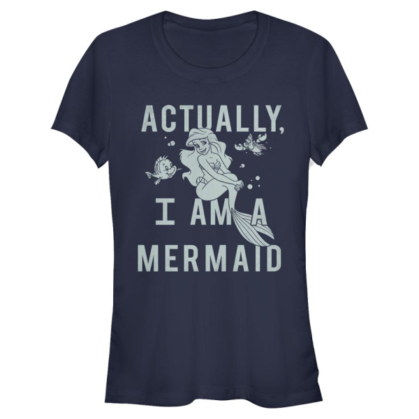 Disney - The Little Mermaid - Skupina Actual Mermaid - Women's T-Shirt - Navy - Front