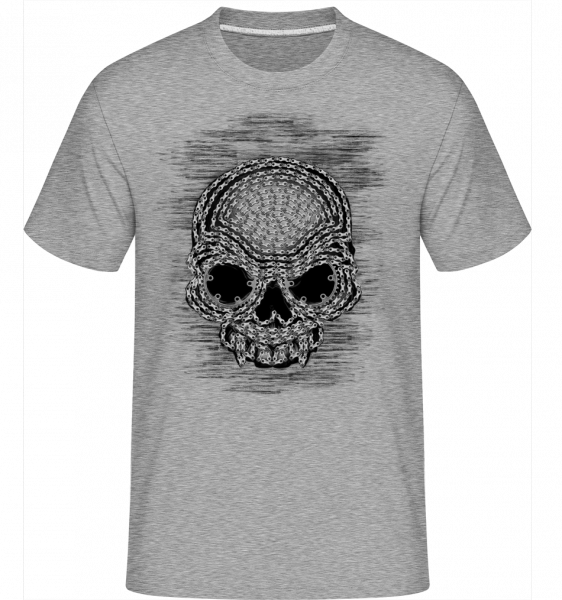 Bicycle Chains Skull -  Shirtinator Men's T-Shirt - Heather grey - Vorn