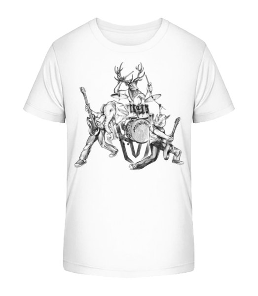 Wilde Band - Kinder Bio T-Shirt Stanley Stella - Weiß - Vorne