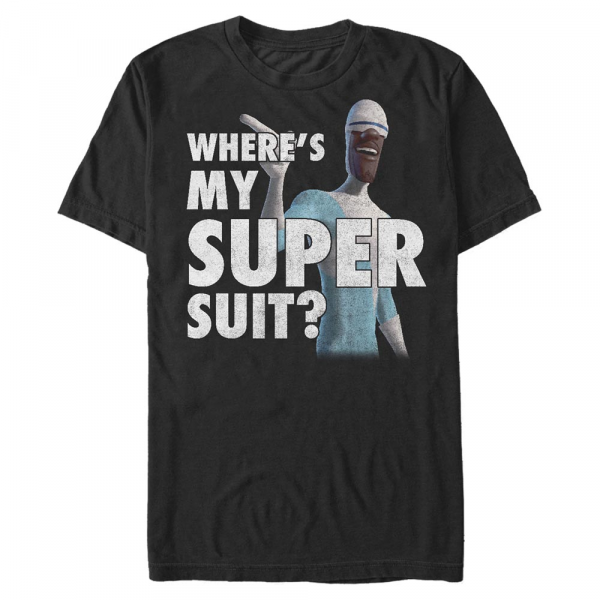 Pixar - Incredibles - Frozone Super Suit - Men's T-Shirt - Black - Front