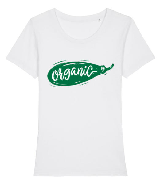 Organic - Frauen Bio T-Shirt Stanley Stella - Weiß - Vorne