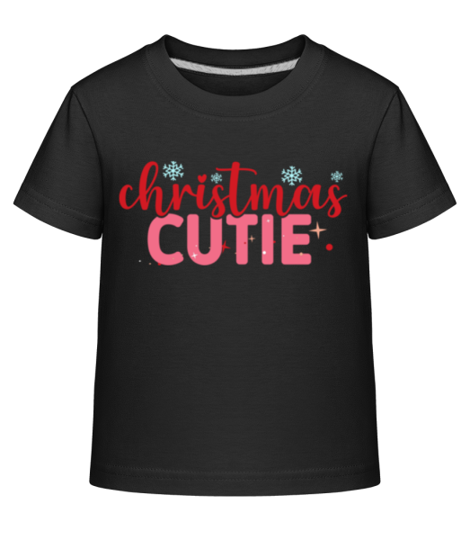 Christmas Cutie - Kid's Shirtinator T-Shirt - Black - Front