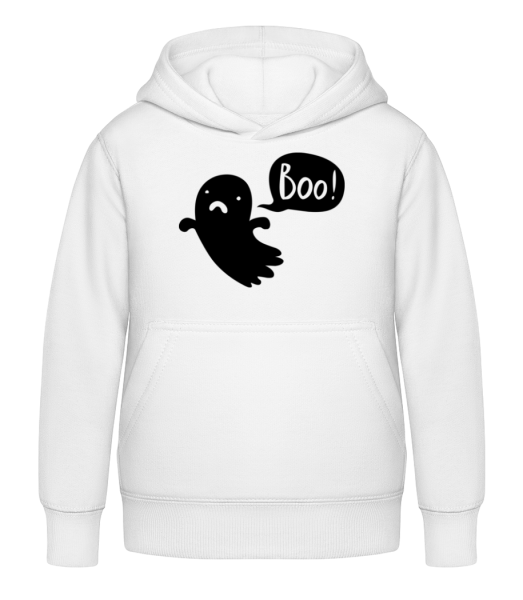 Boo! Ghost - Kid's Hoodie - White - Front