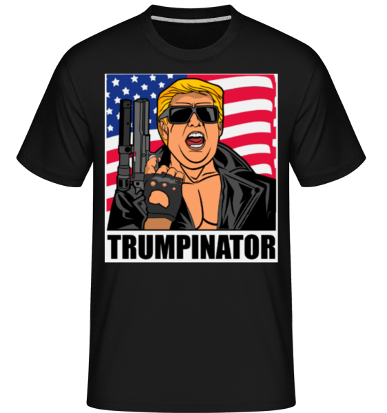 Trumpinator - Shirtinator Männer T-Shirt - Schwarz - Vorne