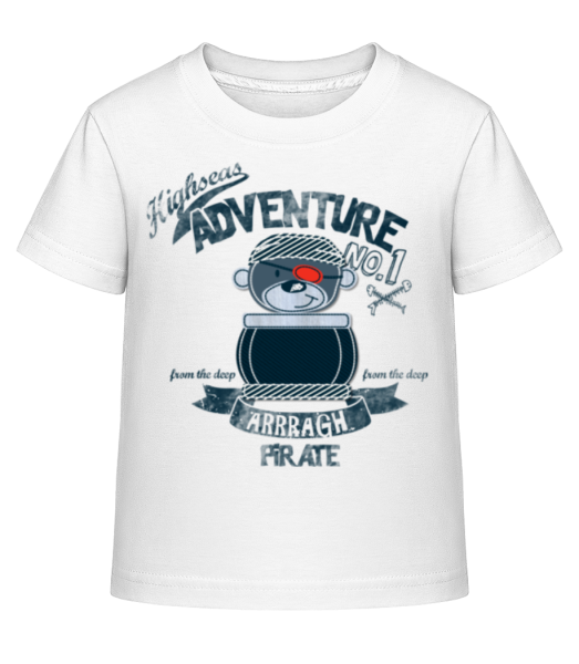 Pirate Teddy Adventure - Kid's Shirtinator T-Shirt - White - Front