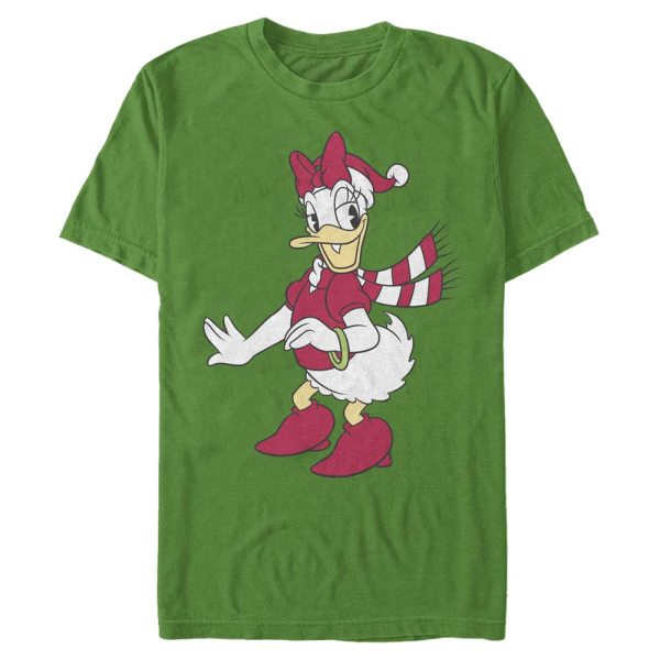 Disney Classics - Mickey Mouse - Daisy Duck Daisy Hat - Christmas - Men's T-Shirt - Kelly green - Front