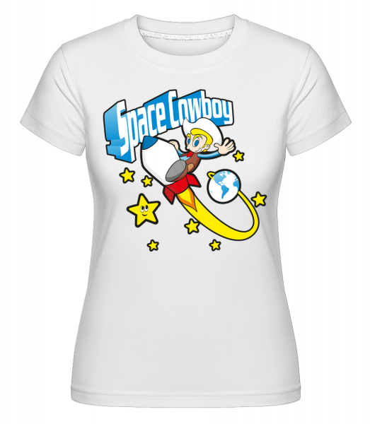 Space Cowboy -  Shirtinator Women's T-Shirt - White - Front