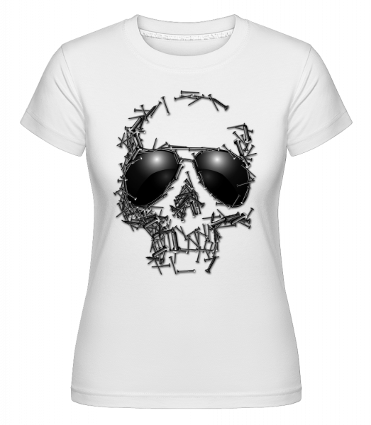Skull Of Nails -  Shirtinator Women's T-Shirt - White - Vorn