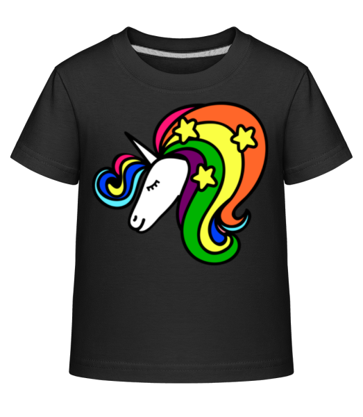 Unicorn Rainbow - Kid's Shirtinator T-Shirt - Black - Front