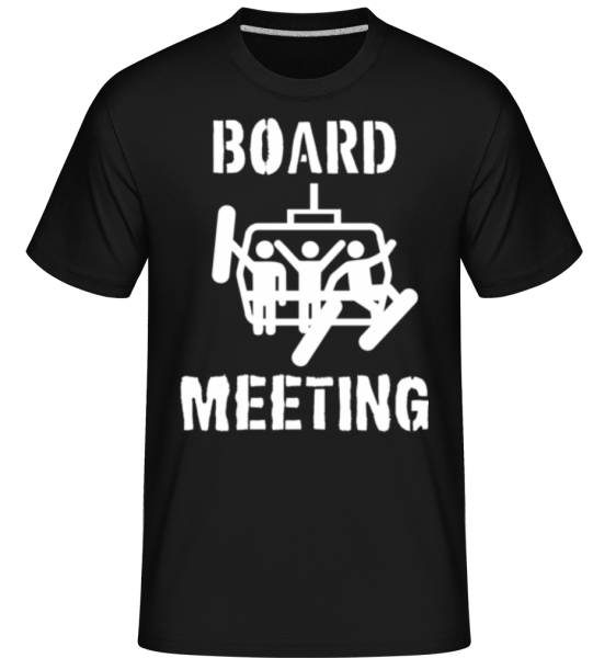 Board Meeting -  Shirtinator Men's T-Shirt - Black - Front