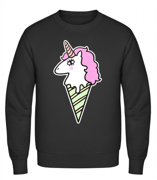 Unicorn Ice Creme - Classic Set-In Sweatshirt - Black - Vorn