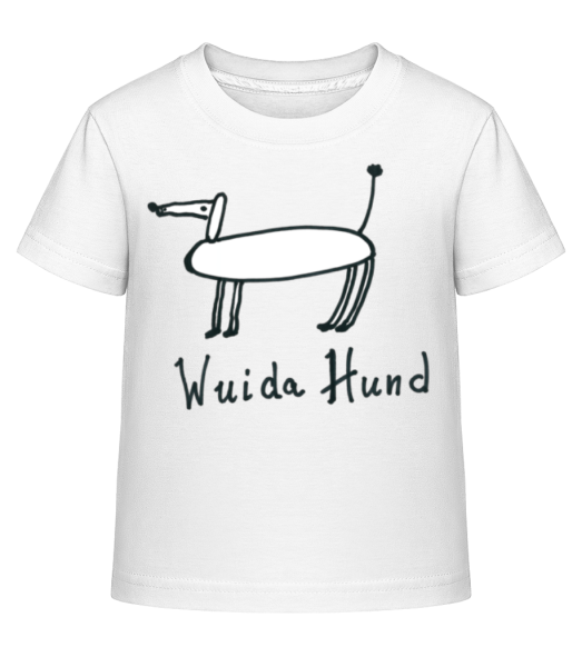 Wuida Hund - Kinder Shirtinator T-Shirt - Weiß - Vorne