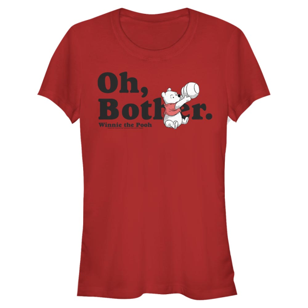 Disney - Winnie Puuh - Medvídek Pú More Bothers - Frauen T-Shirt - Rot - Vorne