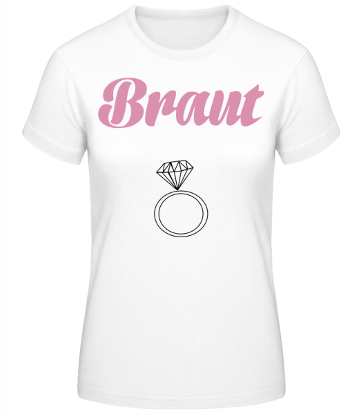 Braut Ringe - Frauen Basic T-Shirt - Weiß - Vorn