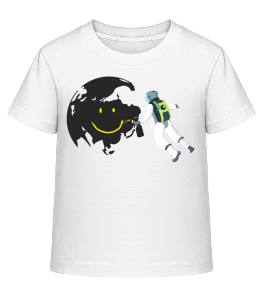 Smiling Moon - Kid's Shirtinator T-Shirt - White - Front