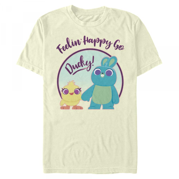 Pixar - Toy Story - Skupina Ducky Bunny Pastel - Männer T-Shirt - Creme - Vorne