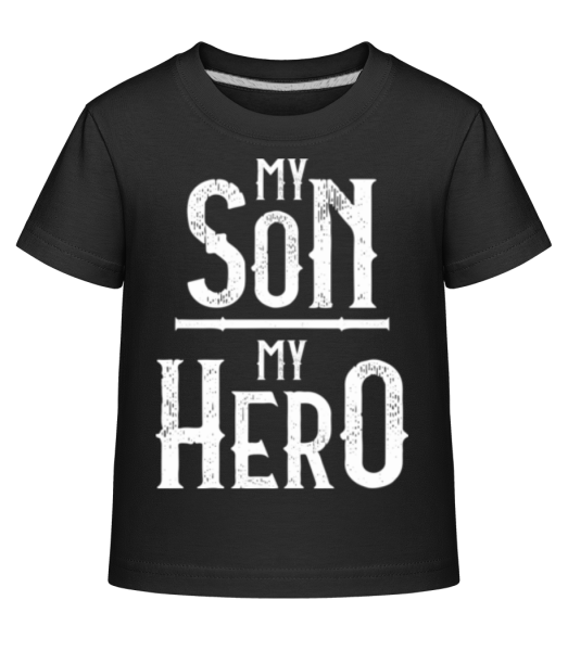 My Son My Hero - Kid's Shirtinator T-Shirt - Black - Front