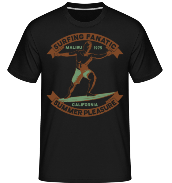Surf Beach Summer Pleasure -  Shirtinator Men's T-Shirt - Black - Front