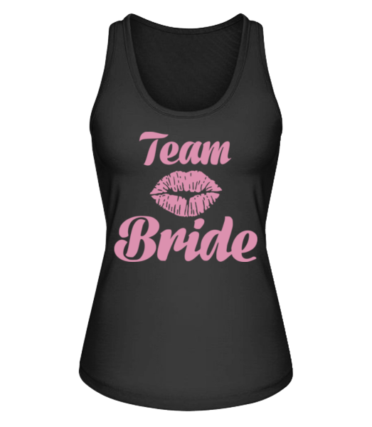 Team Bride Kiss - Women's Organic Tank Top Stanley Stella - Black - Front