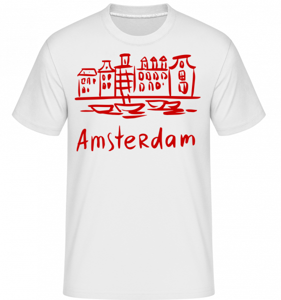 Amsterdam Chinese Style -  Shirtinator Men's T-Shirt - White - Vorn