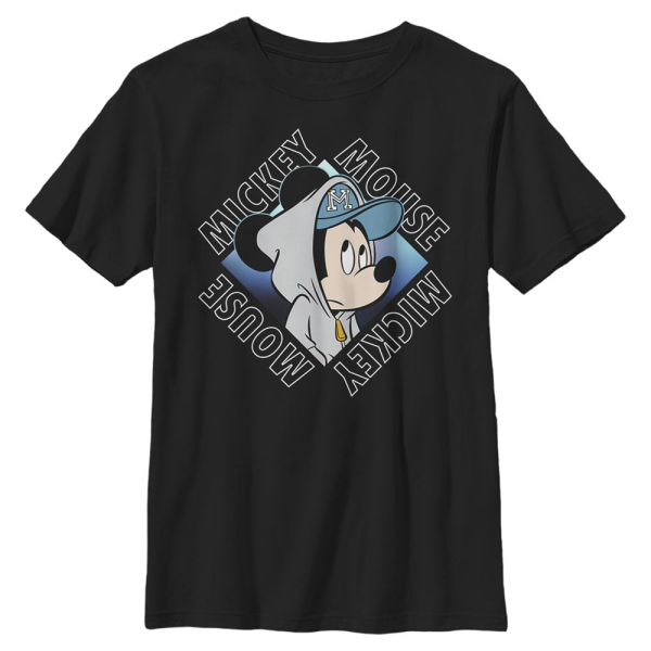 Disney - Mickey Mouse - Mickey Mouse Cool Mickey - Kids T-Shirt - Black - Front