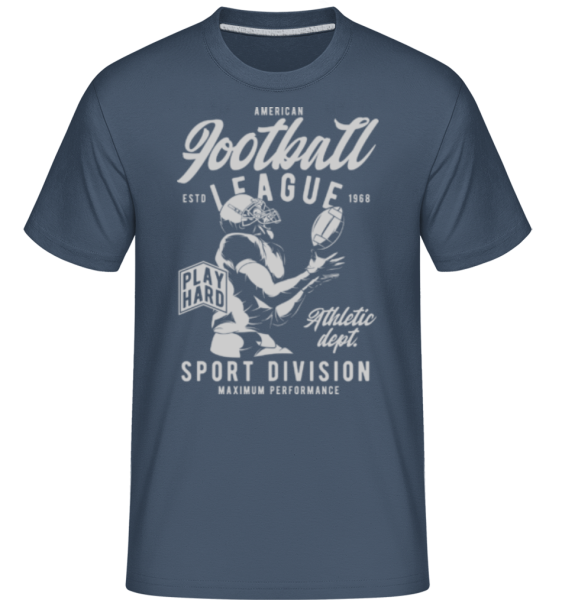 Football League -  Shirtinator Men's T-Shirt - Denim - Front